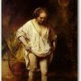 Rembrandt-bathing in a river